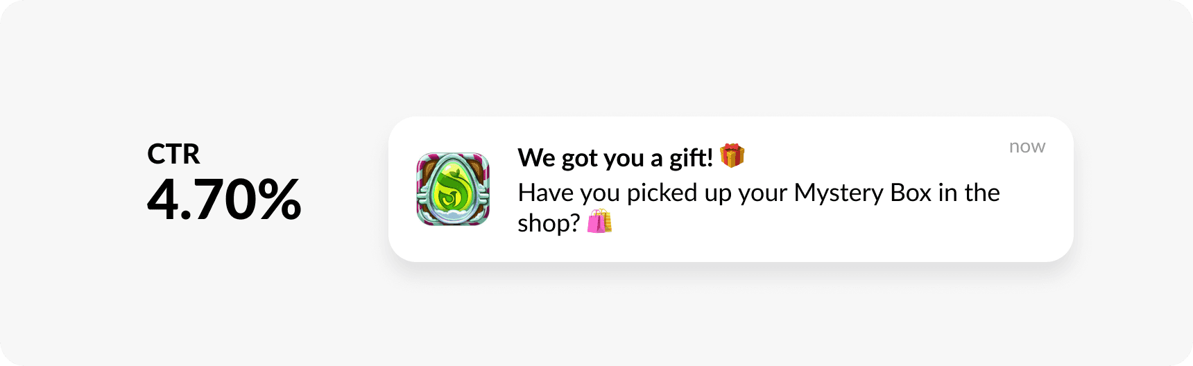 Mobile game app push example